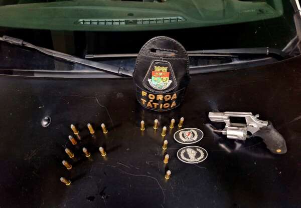 Polícia Militar apreende arma de fogo e munições durante ação no Vicente Pinzón