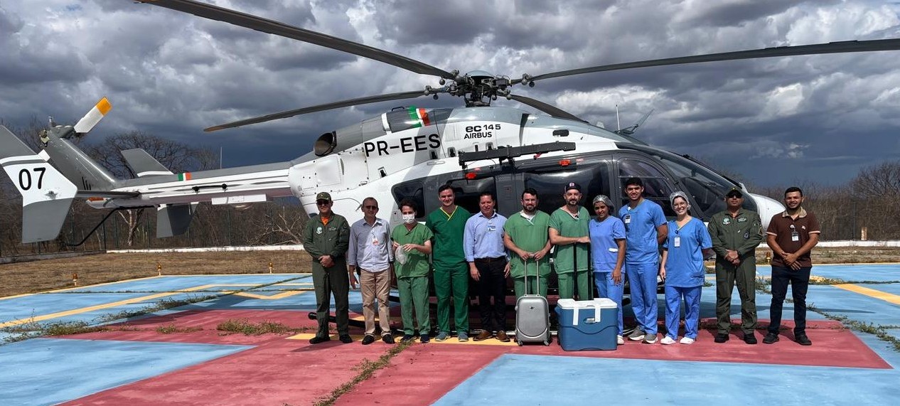 Avanço na Saúde do Ceará: Ciopaer faz captação inédita de pulmão no interior do estado