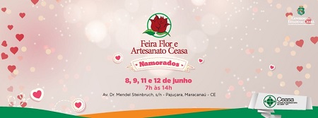 Ceasa-CE comemora Dia dos Namorados com feira de flores e artesanato