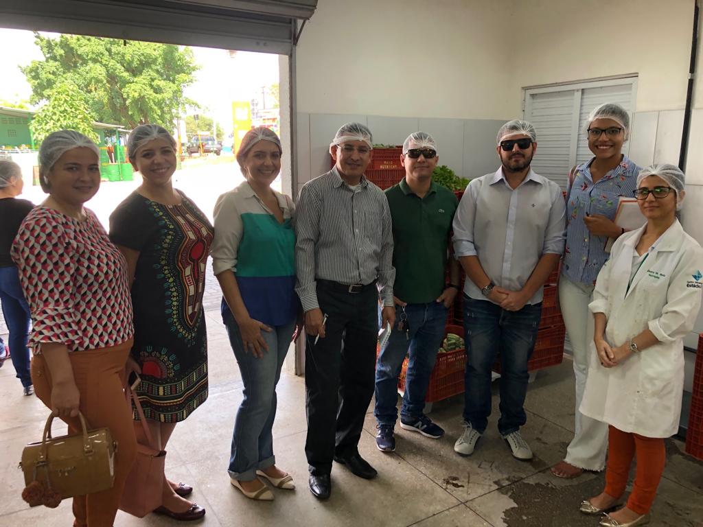 Representantes da Unilab e das prefeituras de Redenção e Pacajus visitam o Mais Nutrição