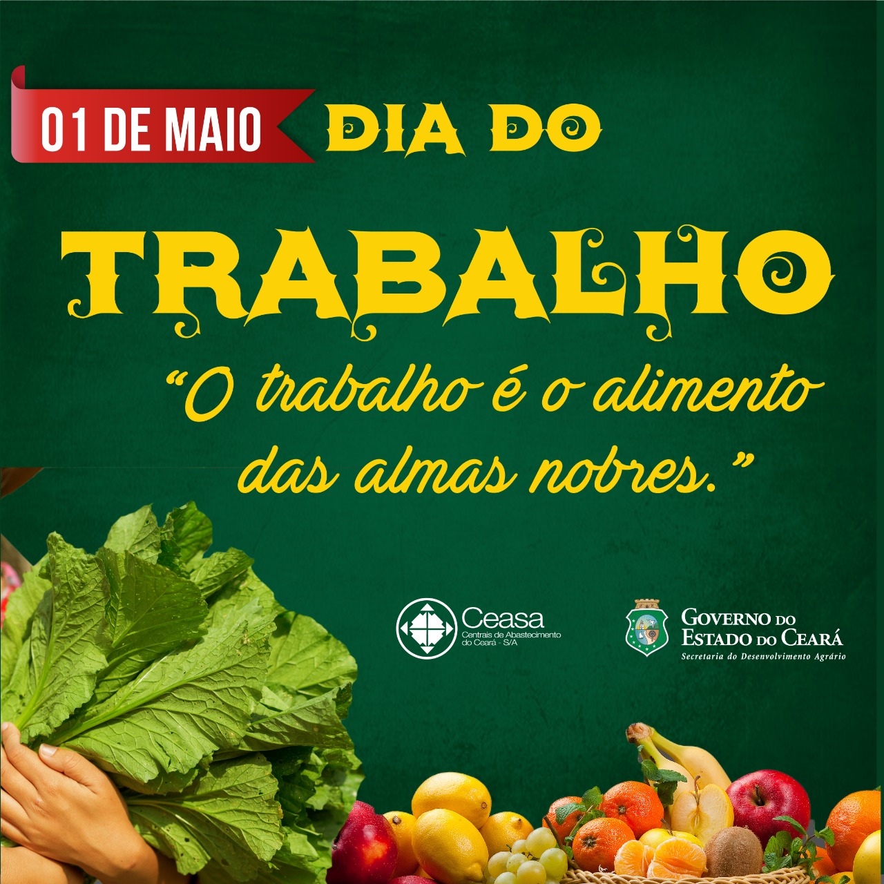Ceasa-CE parabeniza a todos os trabalhadores pelo seu dia