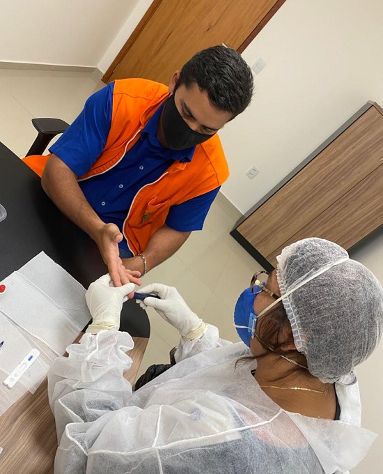 Ceasa-CE realiza teste para Covid-19 em funcionários e permissionários