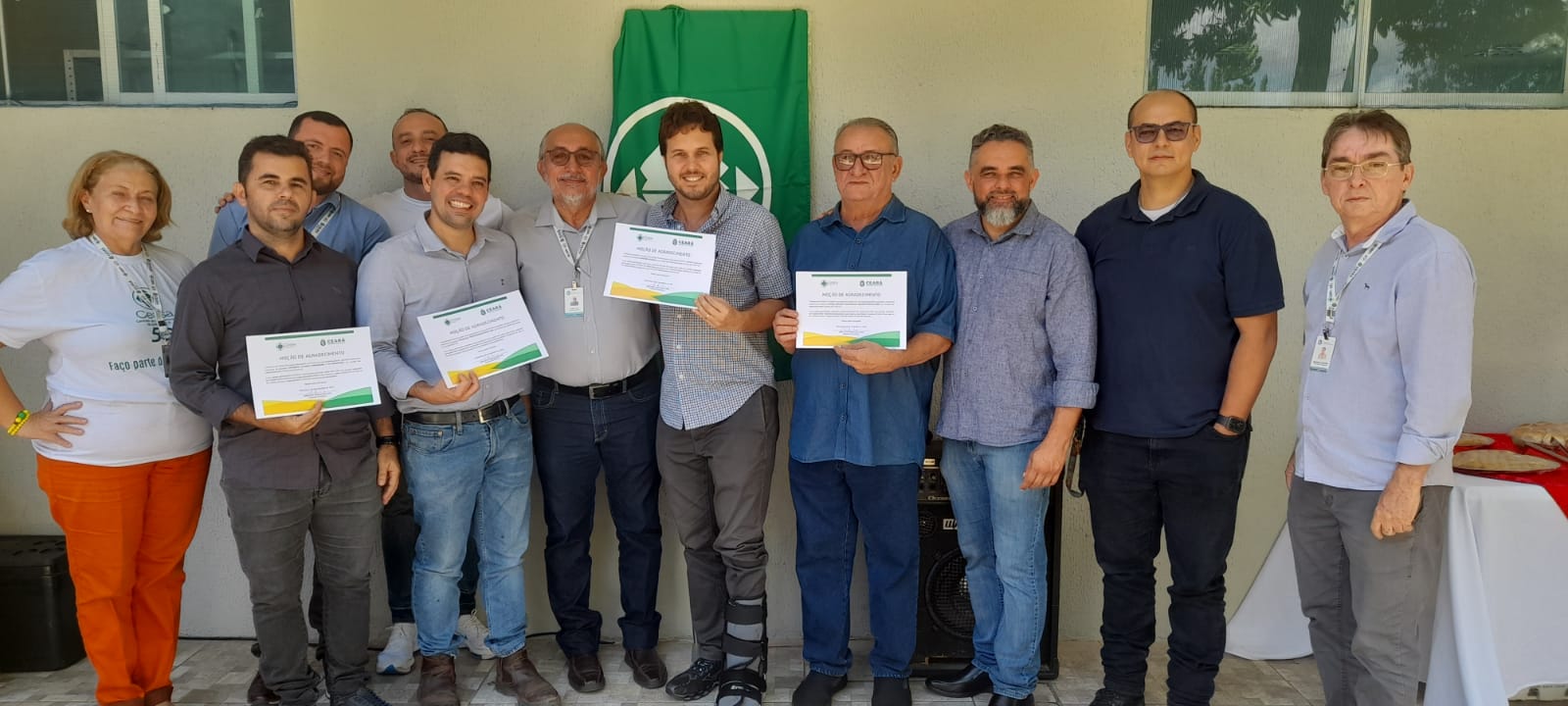 Diretoria homenageia parceiros que colaboraram com ações pelos 50 anos da Ceasa-CE