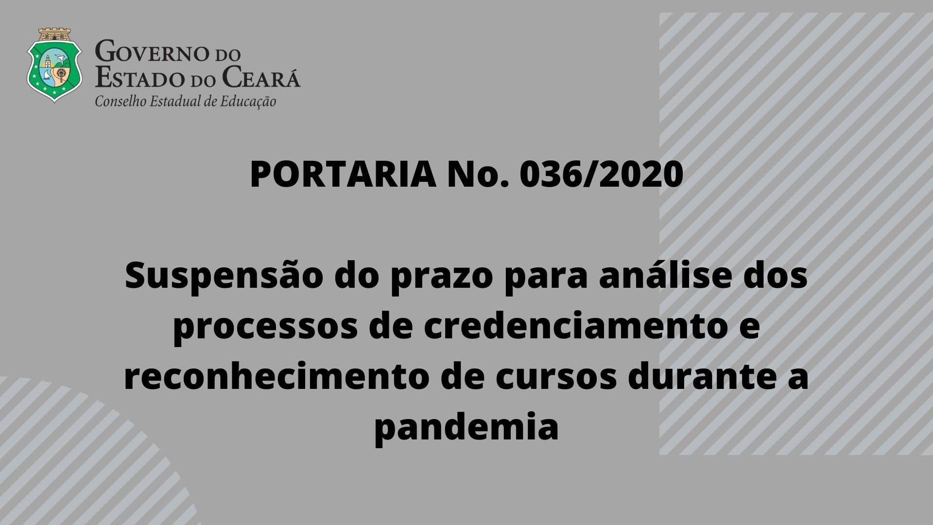 CEE suspende tramitação de processos de credenciamento e reconhecimento de cursos durante a pandemia