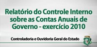CGE divulga Relatório do Controle Interno sobre as Contas Anuais de Governo – exercício de 2010