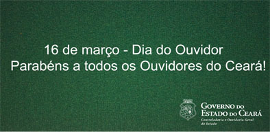 CGE homenageia você Ouvidor