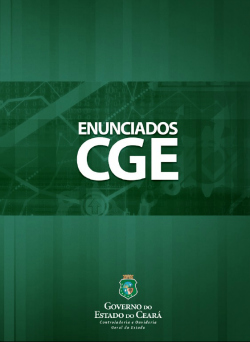 CGE disponibiliza cópia digital da publicação Enunciados CGE