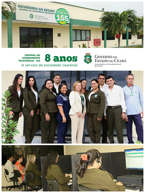 Central 155 comemora oito anos como principal instrumento de cidadania do Estado do Ceará
