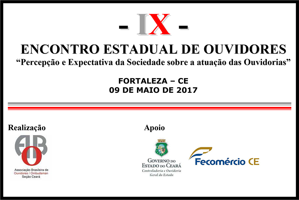 IX Encontro Estadual de Ouvidores acontece na próxima terça-feira (09)