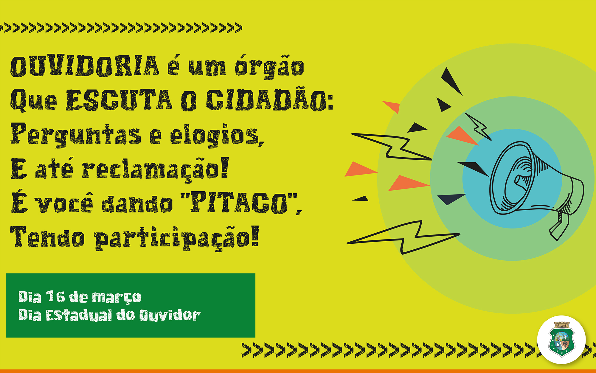 Dia Estadual do Ouvidor será comemorado com prestação de serviços à população na Praça do Ferreira