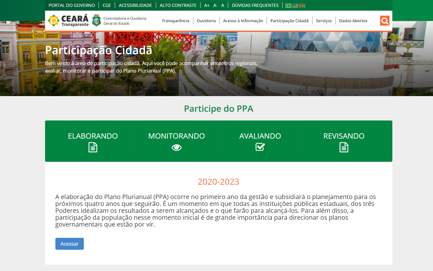 CGE e Seplag lançam nova funcionalidade de participação cidadã na plataforma Ceará Transparente durante Bienal do Livro