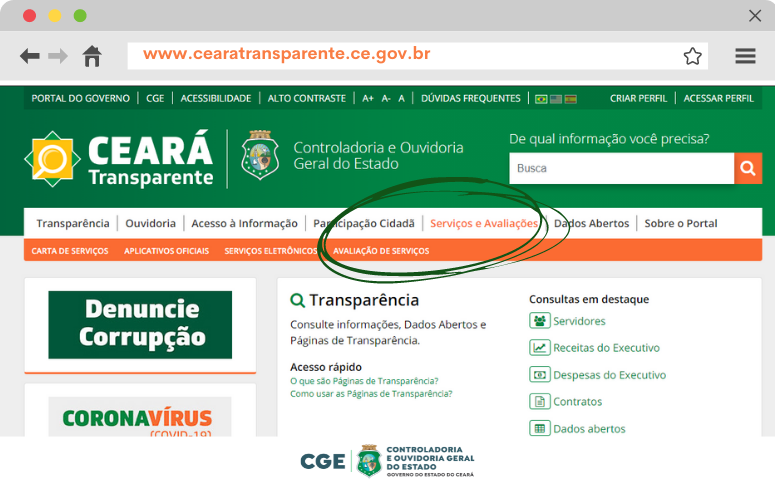 CGE disponibiliza resultados das avaliações de serviços públicos da Etice e do CBMCE