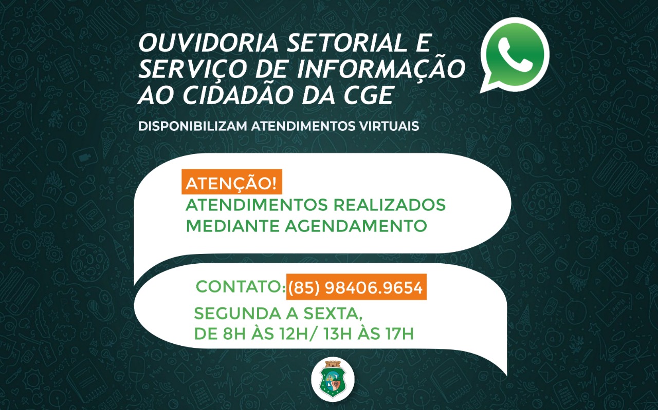 Ouvidoria Setorial e Serviço de Informação ao Cidadão da CGE passam a realizar atendimentos virtuais