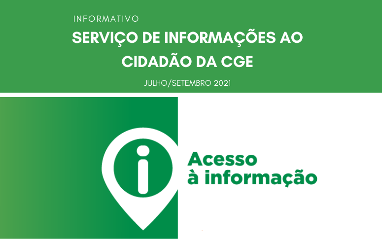 CGE divulga balanço trimestral do Serviço de Informação ao Cidadão do órgão