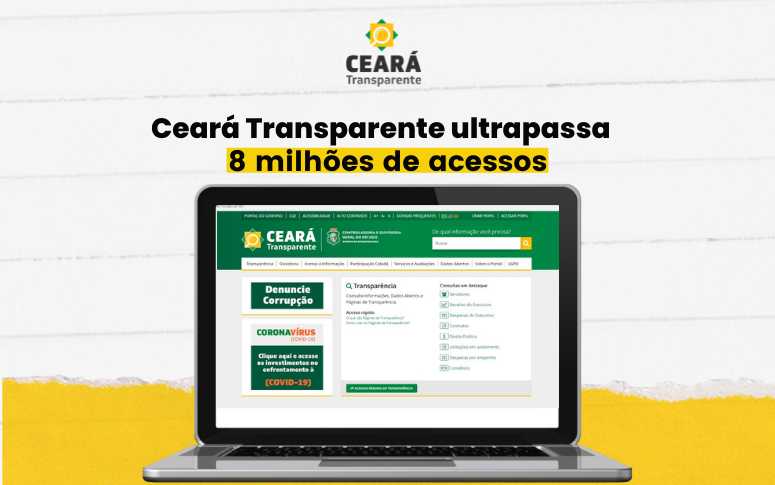 Ceará Transparente supera a marca de oito milhões de acessos