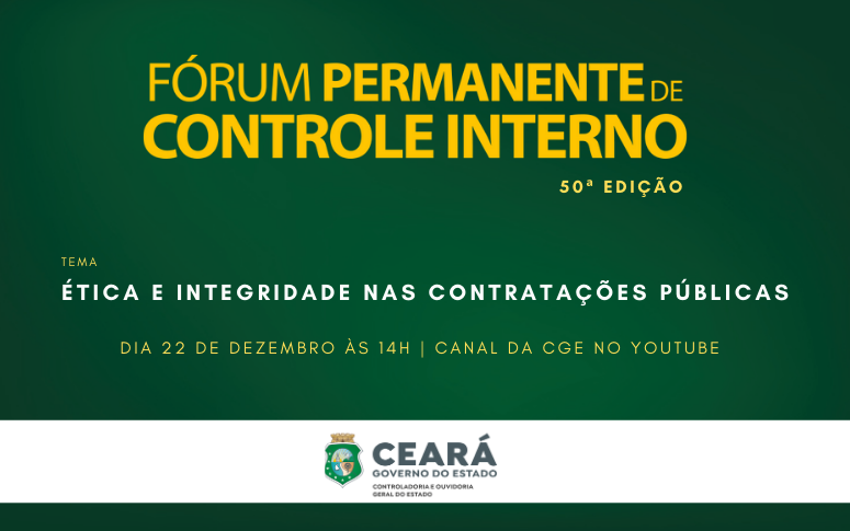 Ética e Integridade nas Contratações Públicas é tema de Fórum promovido pela CGE