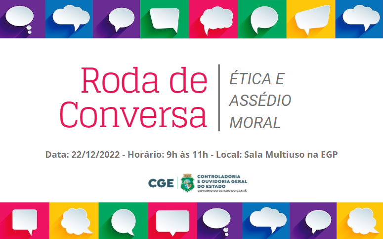 CGE promove Roda de Conversa sobre Ética e Assédio Moral