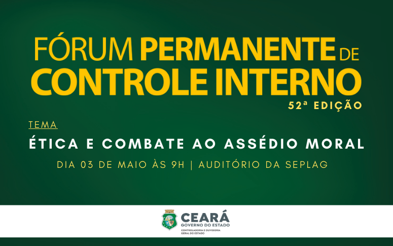 CGE abre inscrições para o 52º Fórum Permanente de Controle Interno
