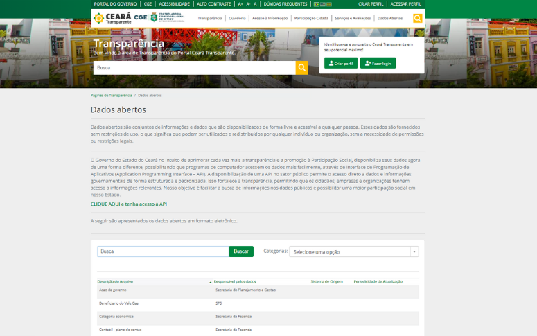 CGE automatiza consulta a dados abertos da plataforma Ceará Transparente