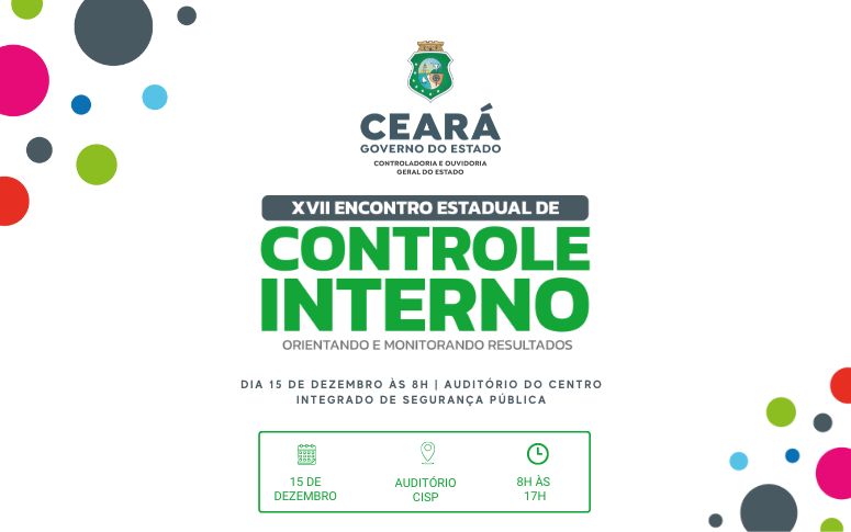 CGE divulga programação do XVII Encontro Estadual de Controle Interno
