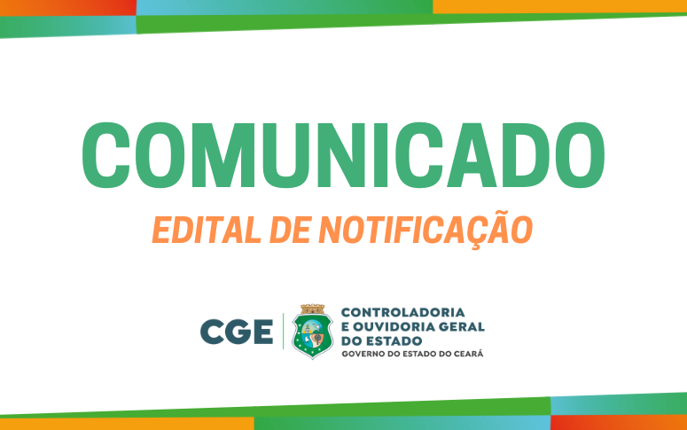 CGE torna público Edital de Notificação da empresa Alservice Serviços Especializados LTDA.