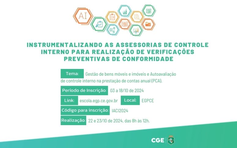 CGE promove curso sobre Verificações Preventivas de Conformidade