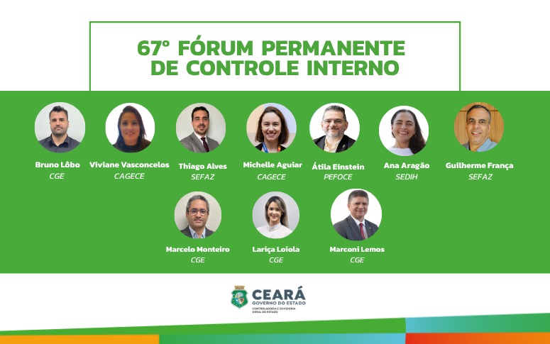 CGE divulga programação do 67º Fórum Permanente de Controle Interno