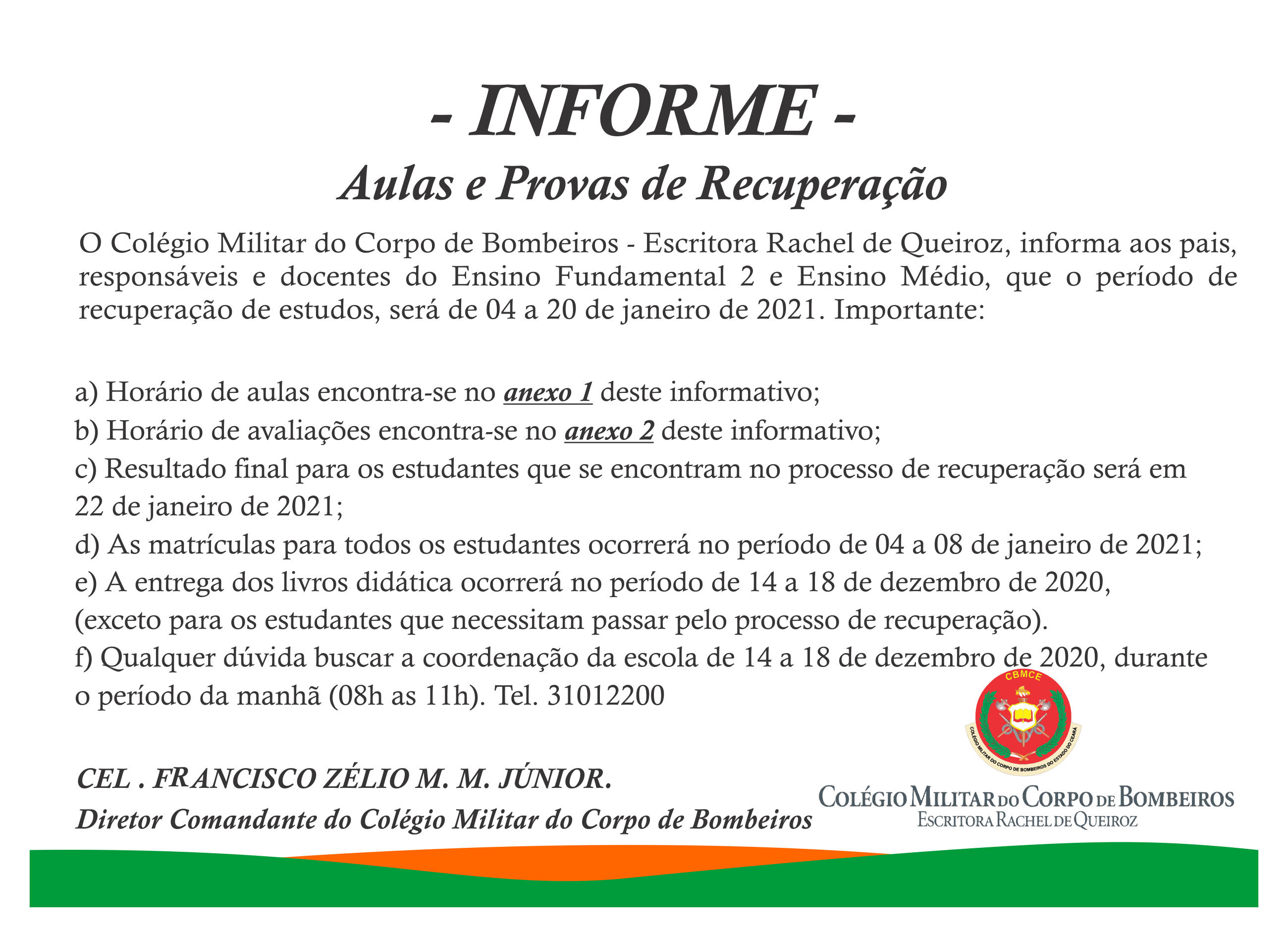 Informativo de Recuperação