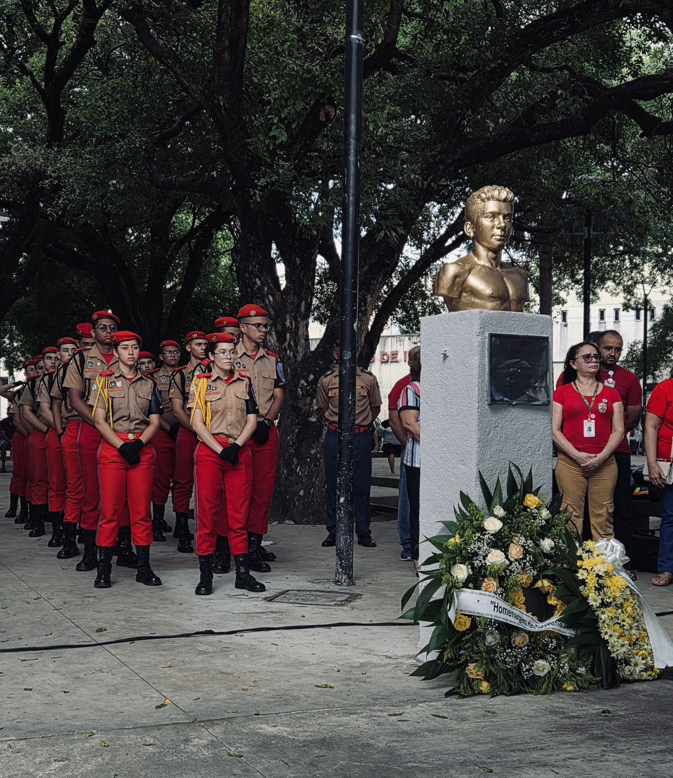 Colégio Militar dos Bombeiros participa de homenagem a herói cearense João Nogueira Jucá
