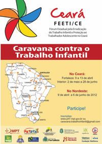 Caravana Nordeste contra o Trabalho Infantil visitará Canindé