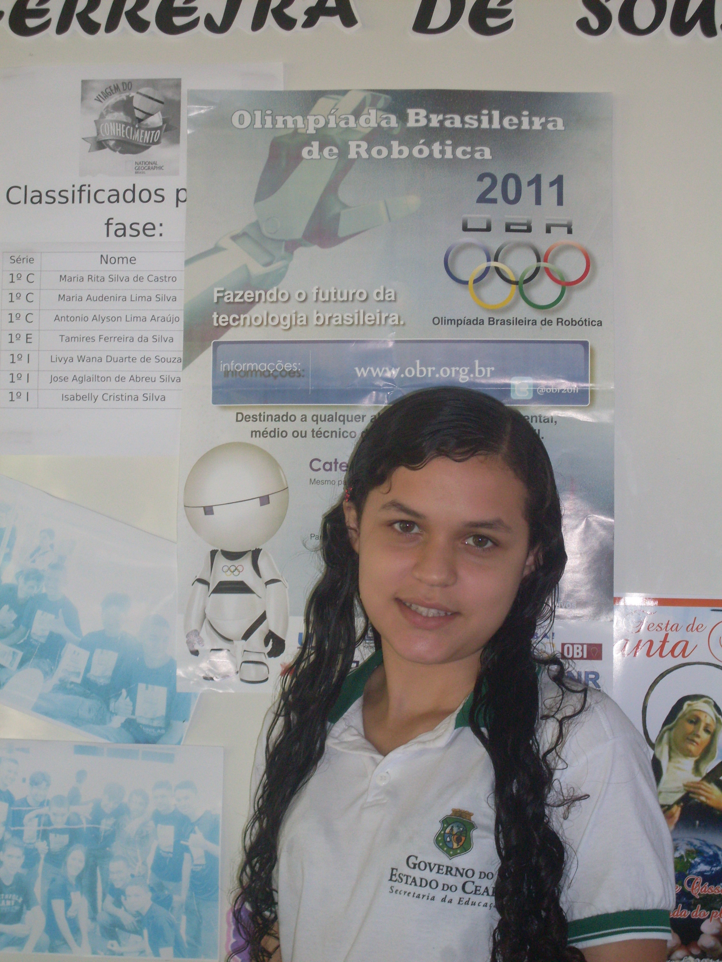 OLIMPIADA BRASILEIRA DE ROBÓTICA – REDENÇÃO / MACIÇO DE BATURITÉ / CEARÁ DE PARABENS