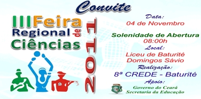 III Feira Regional de Ciências e Cultura e Desporto do Maciço de Baturité