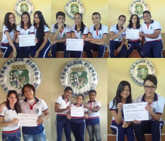 Equipes da Escola Almir Pinto de Aracoiaba participam da segunda fase da 8ª Olímpiada Nacional de História do Brasil