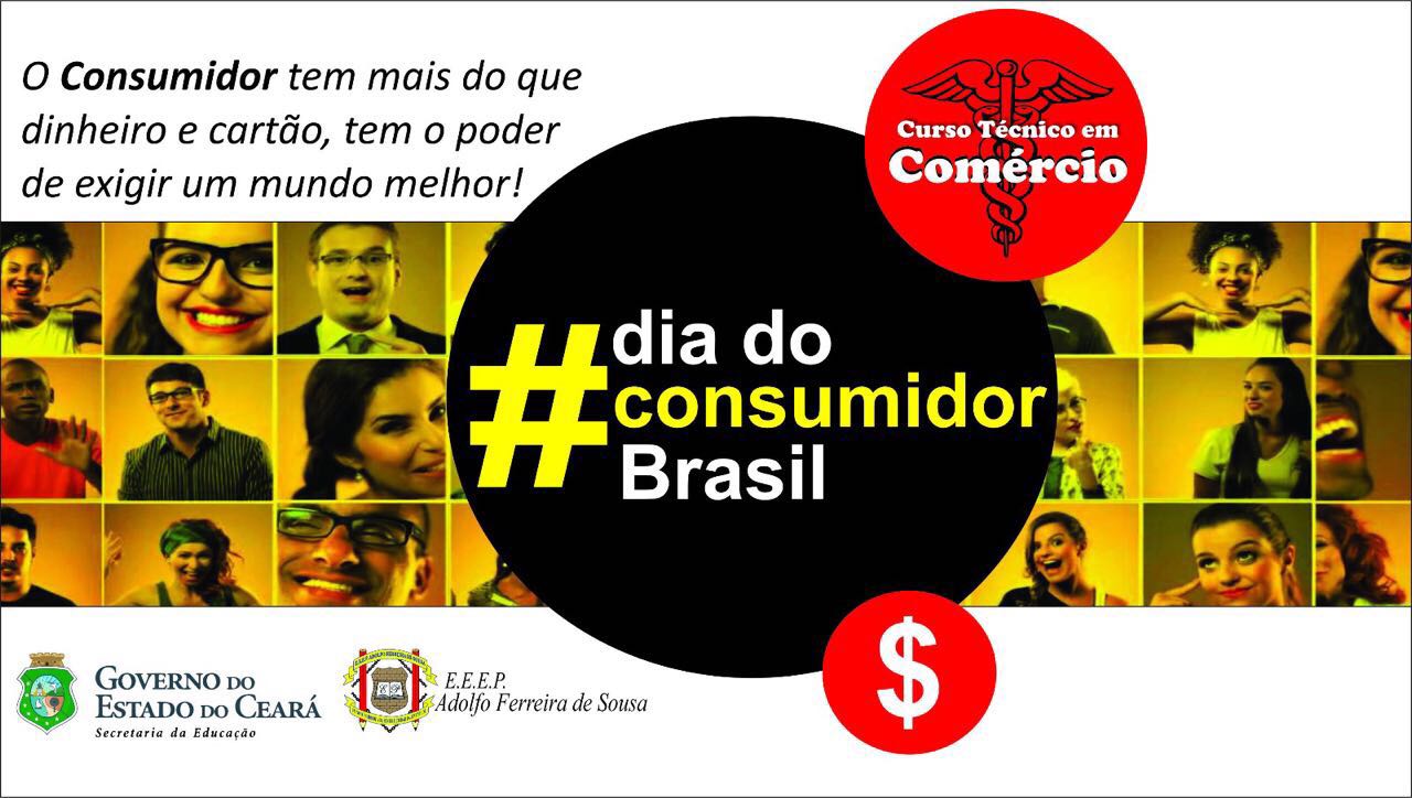 A EEEP Adolfo Ferreira de Sousa realiza atividades relacionadas ao  “dia do consumidor” com os alunos.