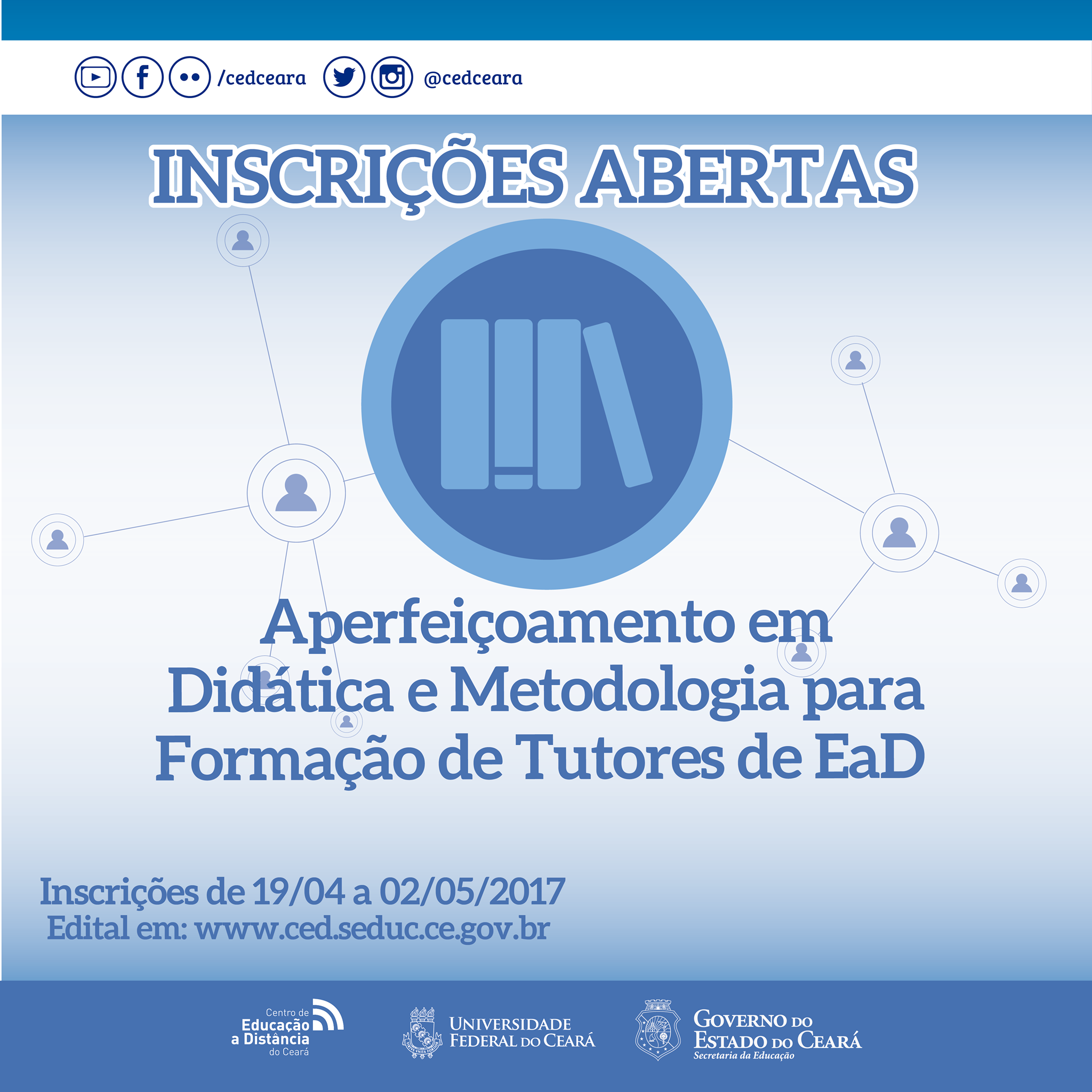 CED seleciona professores para o curso Aperfeiçoamento em Didática e Metodologia para Formação de Tutores de EAD