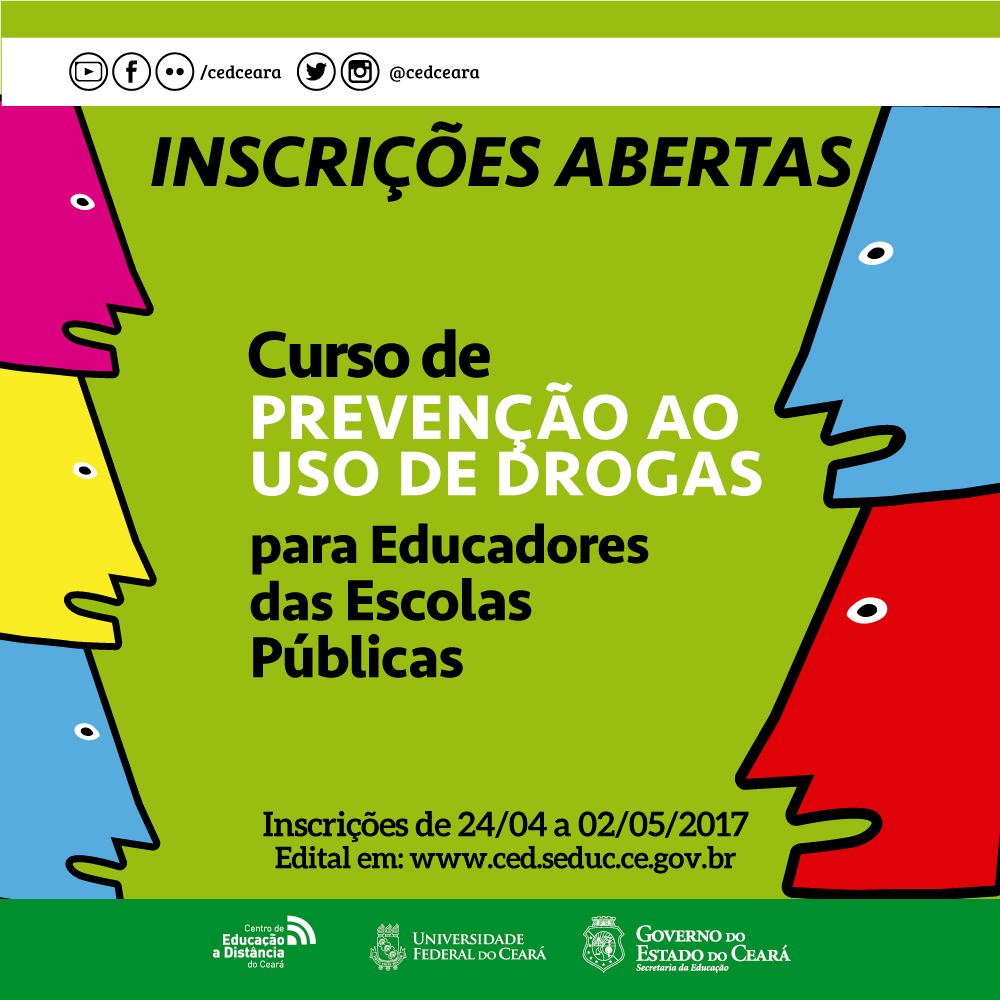 CED oferta 140 vagas para a realização do curso Prevenção ao uso de Drogas para Educadores das Escolas Públicas