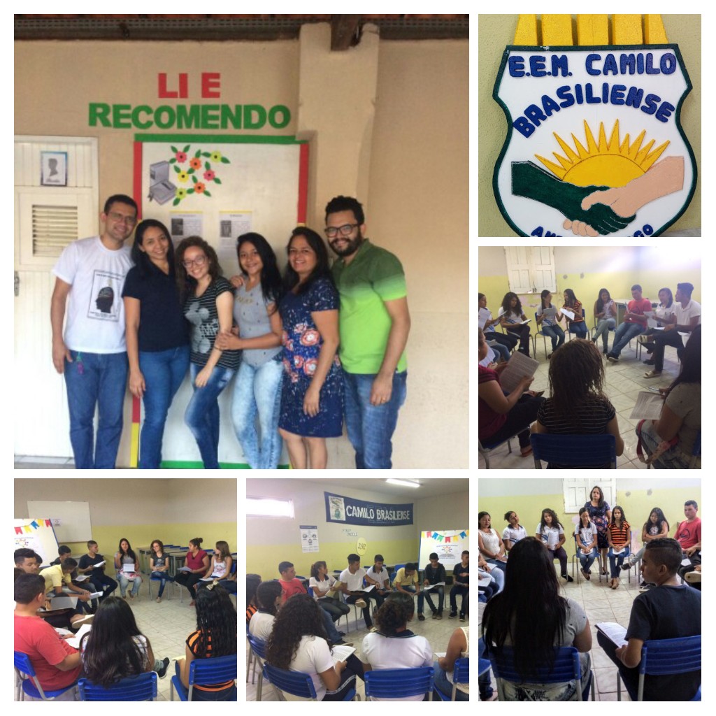 Formação do Programa Círculo de Leitura na EEM Camilo Brasiliense em Antonio Diogo/Redenção-CE.