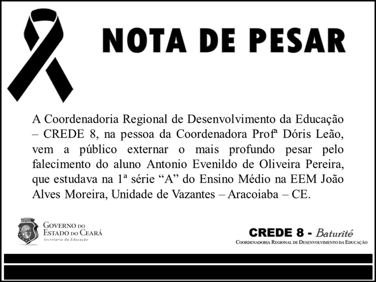 Nota de pesar