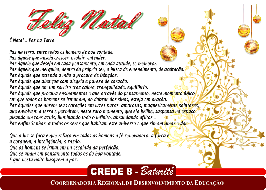 Mensagem de Natal_CREDE 8 – Baturité