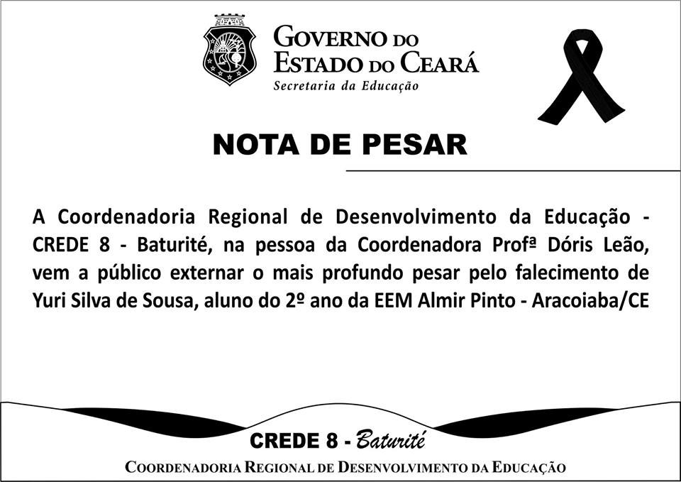 Nota de pesar