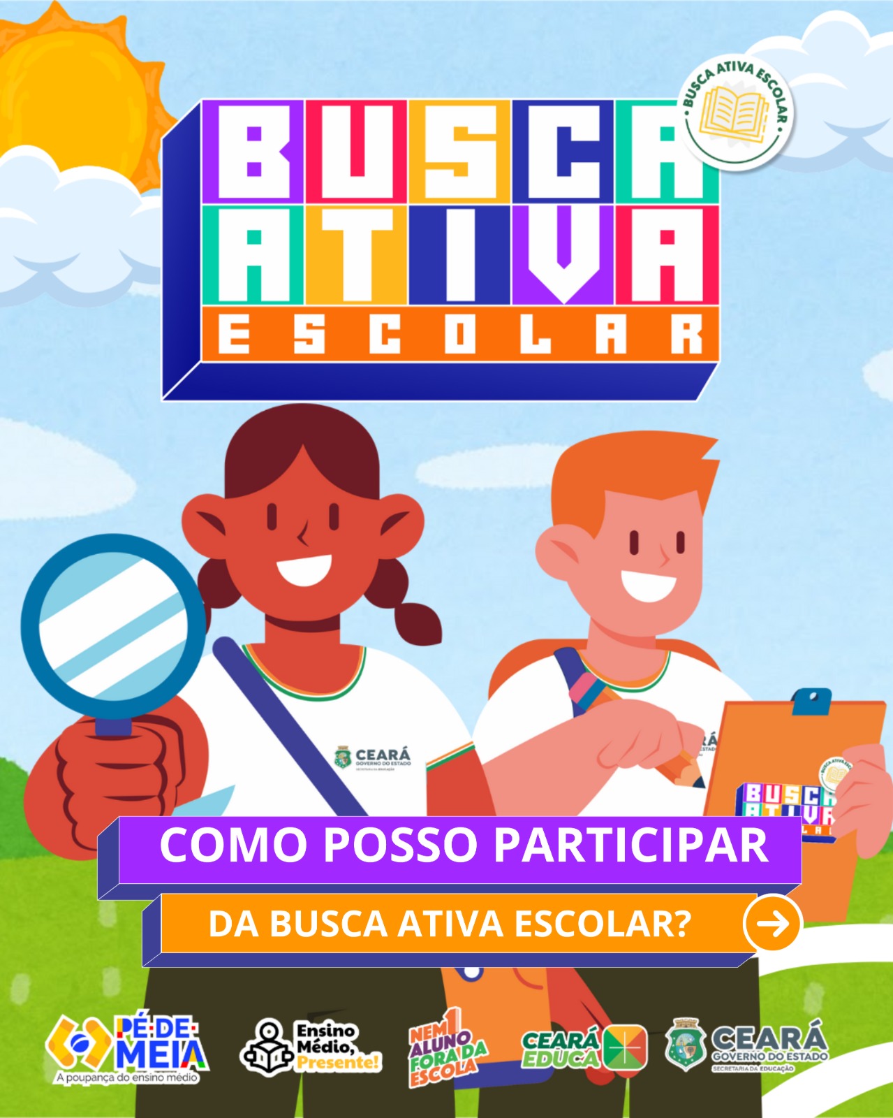 Como posso participar da Busca Ativa Escolar? ??