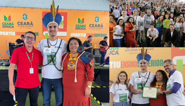 Lançamento do Enem Chego Junto, Chego Bem 2024, em Fortaleza, contou com representantes da CREDE 13