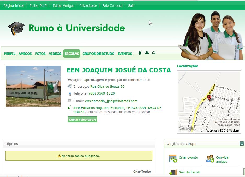 E.E.M. Joaquim Josué  da Costa  de Irapuan Pinheiro é  uma das Escolas mais curtidas do Ceará em Site Educativo Criado pela SEDUC- Senador Pompeu – CE