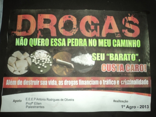 EEEP Antonio Rodrigues de Oliveira Realizou Projeto “Não Entre no Mundo das Drogas”