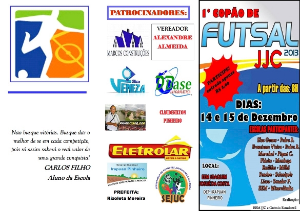 Jogos Interescolares acontecem na Escola Estadual Joaquim Josué de Irapuan Pinheiro