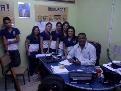 Reunião com alunos na Escola de Ensino Médio Joaquim Josué da Costa