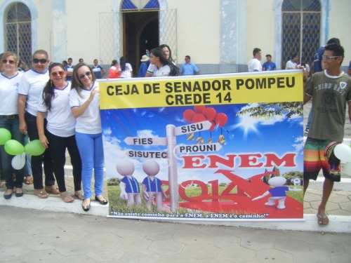 CEJA de Senador Pompeu participa da Inauguração do Comitê Enem/2014