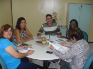 A Coordenadora  da CREDE 14 Maria Erenice dos Santos , recebe em visita o novo Coordenador  da CREDE 14 Aécio Lucas de Oliveira.