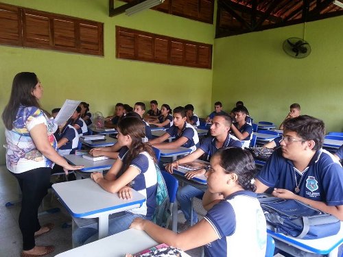 Ação do Projeto Afro-Indigena na EEM Joaquim Josué da Costa