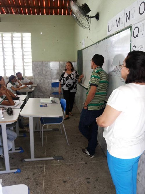 Visita da Superintendência da  CREDE 14 à Escola Fenelon Rodrigues